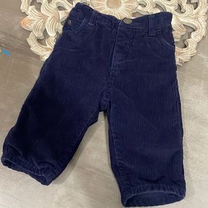 John Lewis Navy Blue Corduroy Baby Pants 3-6 months